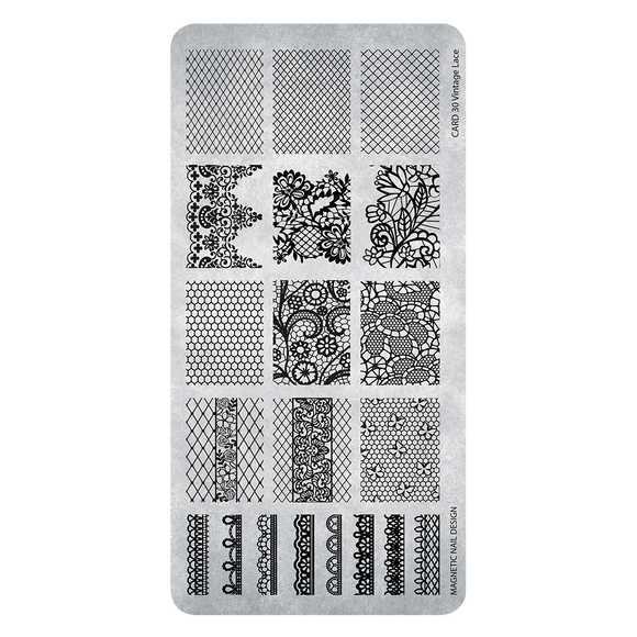 118633 Stamping Plate  30 Vintage Lace