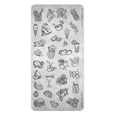 118640 Stamping Plate 37 Tequila Sunrise