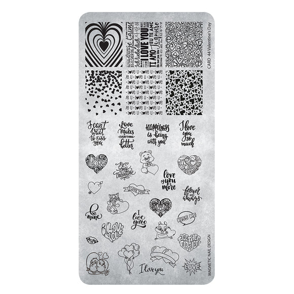 118647 Stamping Plate 44 Valentines Day