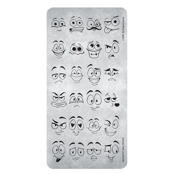 118665  Stamping Plate 62 Expressions