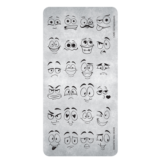 118665  Stamping Plate 62 Expressions