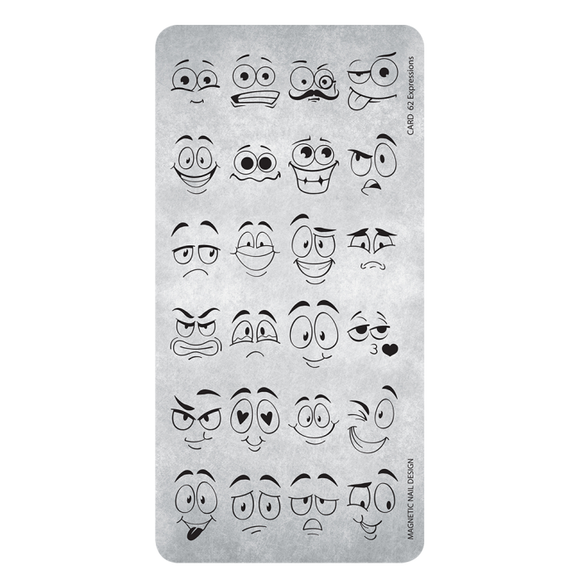118665  Stamping Plate 62 Expressions