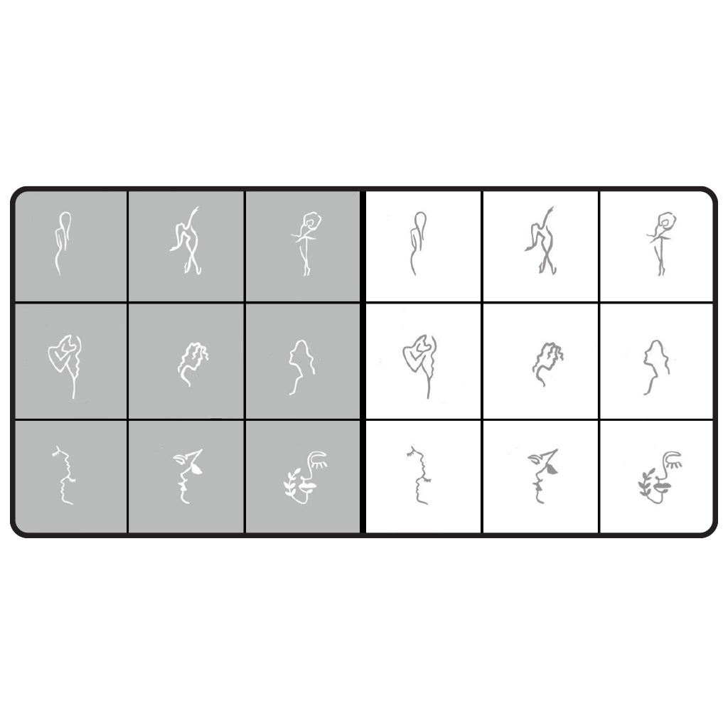 289755 AirNails Stencils Silhouettes