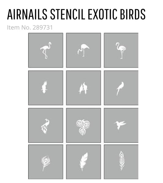 289731 AirNails Masking  Collection Exotic Birds