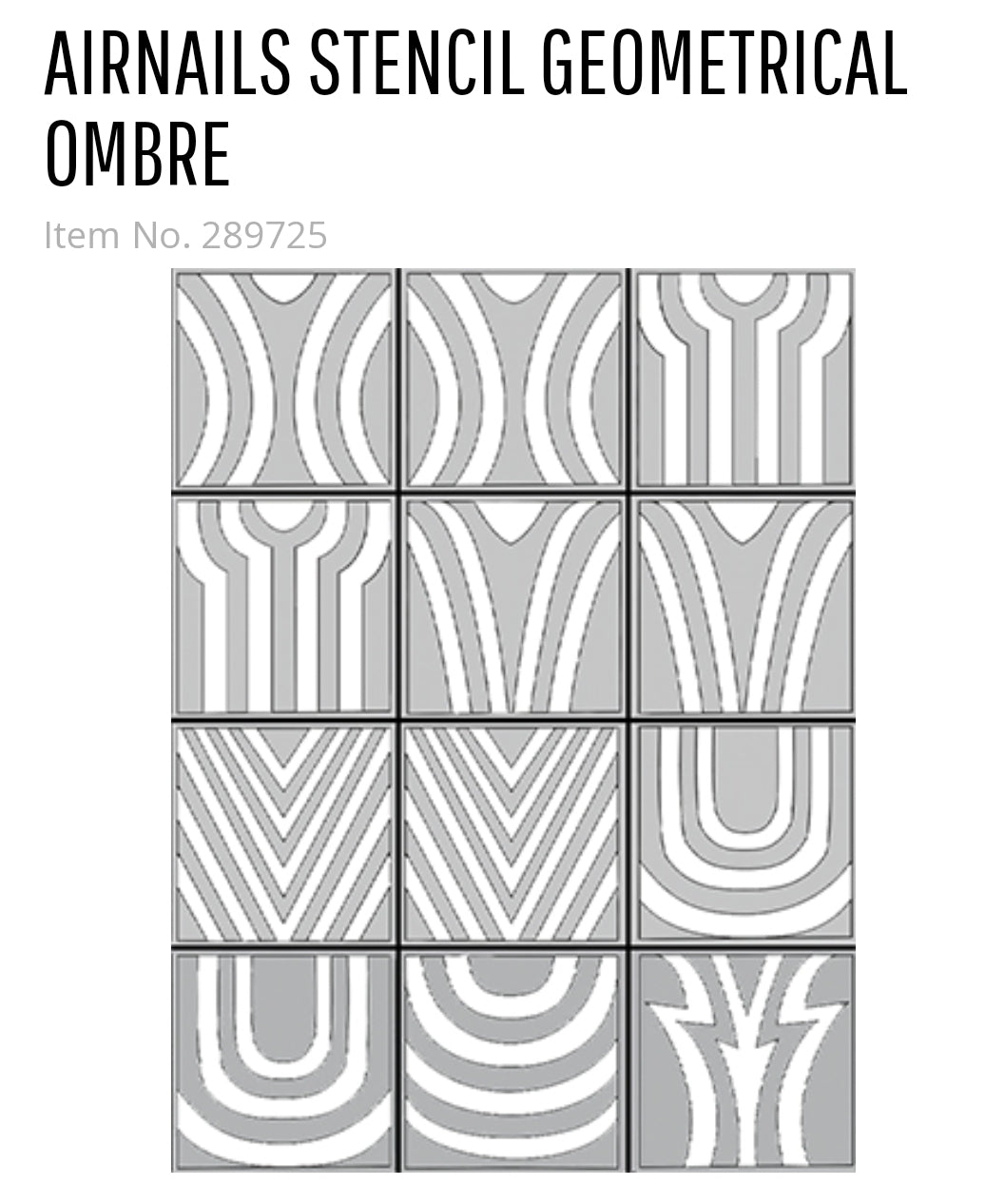 289725 AirNails Masking Geometrical Ombre Collection