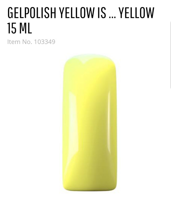 103349 Gelpolish Yellow is yellow  15 ml
