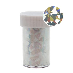 118235 Transfer Foil Roll 1.5m Holographic Silver Flakes