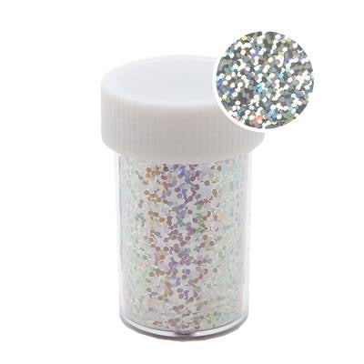 118228 Transfer Foil Roll 1.5m Holographic Silver Confetti