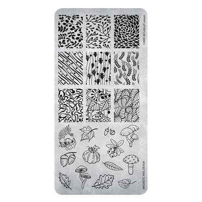 118643 Stamping Plate 40 Lots of Leaves