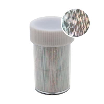 118232 Transfer foil Roll 1.5m Holographic Silver Strips