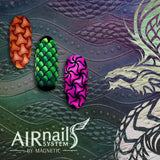 289748 AirNails Stencil Dragon Scales